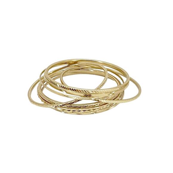 L GEORGE Designs Bangle Bunch Set of 8 - Picture 3 of 6